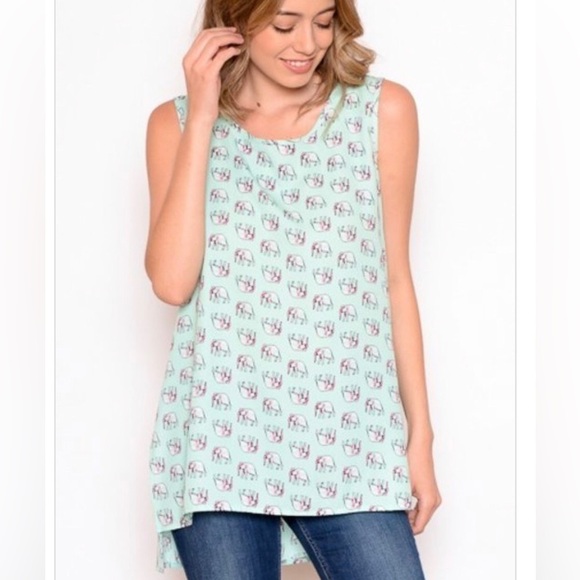 Chris & Carol Elephant Tank Top - Picture 1 of 3